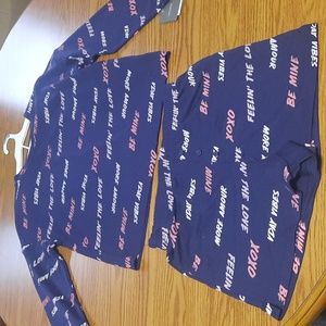 Grayson Threads love set sleepwear size small